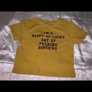 Crop graphic T